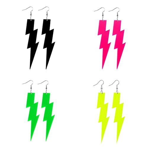 ♫ Garanzia post-vendita: gli orecchini Lightning Neon degli anni '80 sono di colore brillante. Il design retrò è alla moda e raffinato. Gli orecchini flash rosa attireranno sicuramente gli occhi. In caso di domande, non esitate a contattarci. Ti risponderemo entro 24 ore.