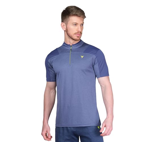 Image of TECHNOSPORT Men's Slim Fit Active T-Shirt - (MTP512 P) Pack of 1