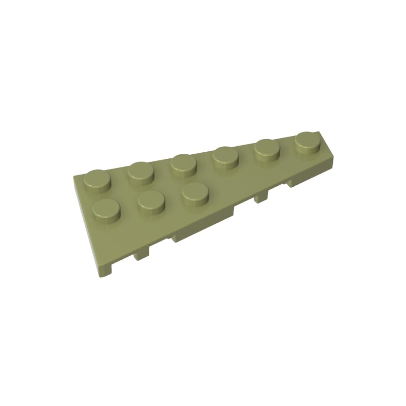XYEIUGO 54383 Circular Plate Wedge Plate 6x3 Right, Olive Green, 50 PCS โ image 1