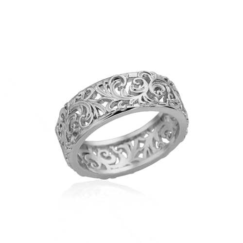 Bague vintage couple anneau de promesse et cadeau d'anniversaire idéal