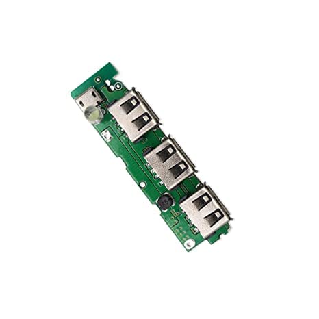 QBM 3 USB Mobile Module Lithium Li-ion Battery Charging LED Indicator Mother Board 5V 1AMP (3 USB) (Pack of 1).-image-13