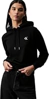 Calvin Klein Jeans Womens Ck Embroidery Hoodie, Ck Black
