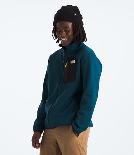Image of THE NORTH FACE Men's Crest Full Zip Jacket | Water Repellent Fleece Coat, Double Layer Stand Collar & Zip Hand Pockets