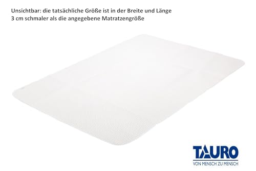 TAURO Noppen Matratzenschoner Textil 140 x 200 cm, (Einzelpack =1 Stück)