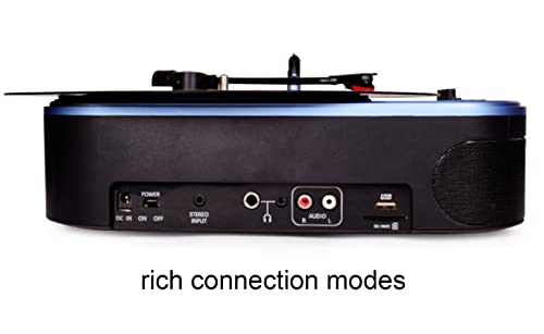 Tourne-Disque Vinyle Bluetooth 3 Vitesses avec Platine Vinyle numérique Vintage USB pour disques Vinyle 2 Haut-parleurs… - Les Beatles, Paul McCartney, John Lennon, RIngo Starr, George Harrison Tourne-Disque Vinyle Bluetooth 3 Vitesses avec Platine Vinyle numérique Vintage USB pour disques Vinyle 2 Haut-parleurs… – Image 4