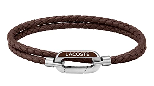 Lacoste Lederarmband für Herren Kollektion STARBOARD Braun - 2040113