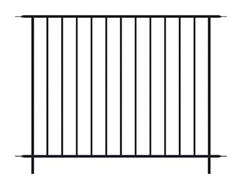 Panacea Abbey Road Fence Section Black 92x122 cm