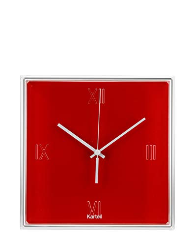 Kartell Tic & Tac Orologio, Rosso Aranciato Coprente