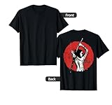 Japanese Warrior - Sexy Samurai - Female Samurai (on back) T-Shirt