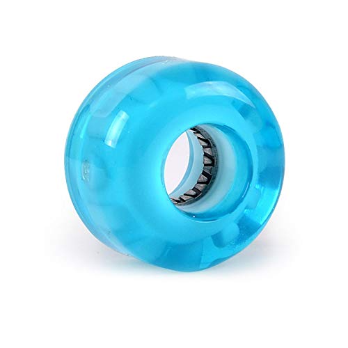 Z-Wenquan-wheel 4PCS Blue Glow Skateboard Rollen 90A Härte 54mm Longboard