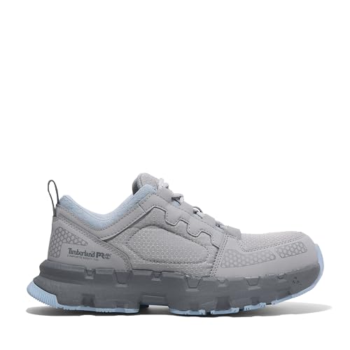 Timberland PRO Timberland PRO Women's Powertrain EV Composite Safety Toe Industrial Athletic Work Shoe, Grey/Blue, 9W