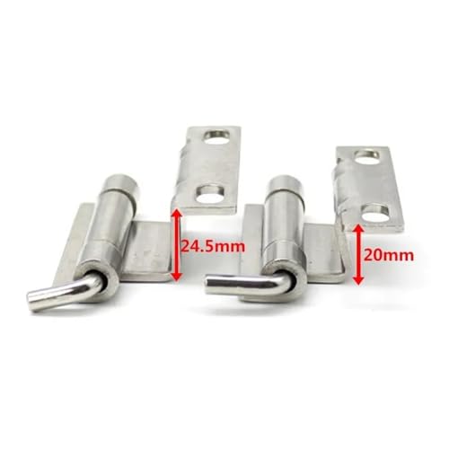 Charnière perforée détachable à angle droit avec plaque rotative dissimulée - 6