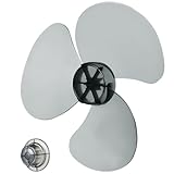jojofuny Lame De Ventilateur 12 Pouces 3 Ailes En Plastique Transparent Noir Compatible Avec Ventilateur Sur Pied Et De Table Pièce De Remplacement Facile À Installer Et Nettoyer
