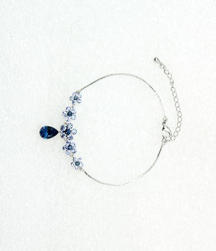 Image of Faship Gorgeous Rhinestone Crystal Floral Necklace Earrings Set