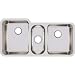 Elkay Lustertone ELUH4020 Triple Bowl Undermount Stainless Steel Sink