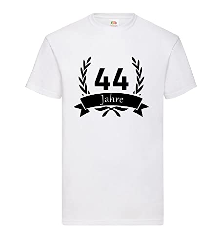T-shirt homme couronne de laurier 44 ans en blanc taille XXXL