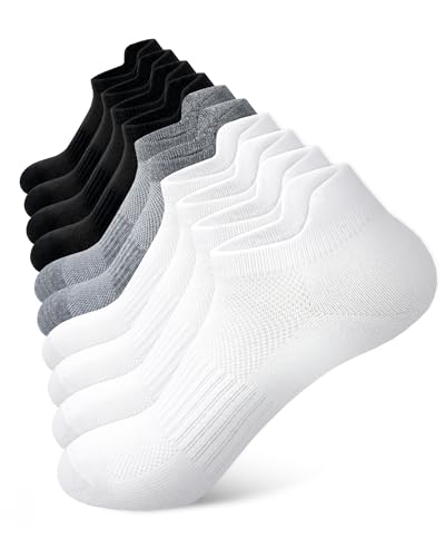 SIXDAYSOX Ankle Socks Womens Thin Breathable No Show Low Cut Cotton Socks 10 Pairs 6-92