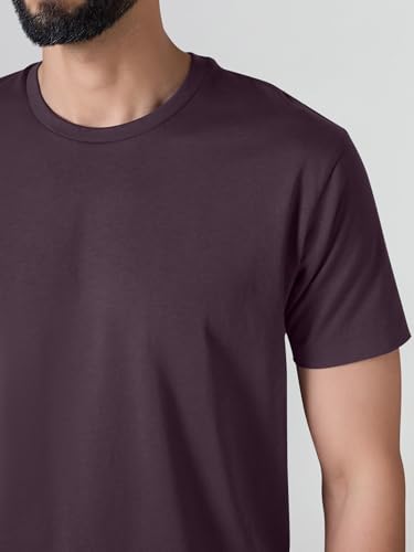 Image of XYXX Men's Iconique Solid Supima Cotton Slim Fit T-Shirt | Super Soft Half Sleeve Tshirts with Superior Colour Retention
