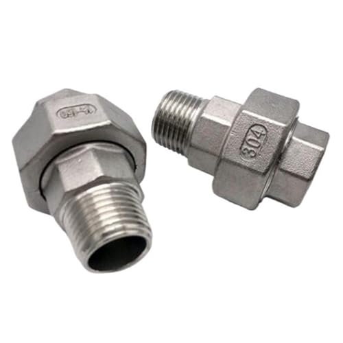 Unión roscada BSP macho a hembra en acero SS304 con conector suelta para reparar tubería de agua 5