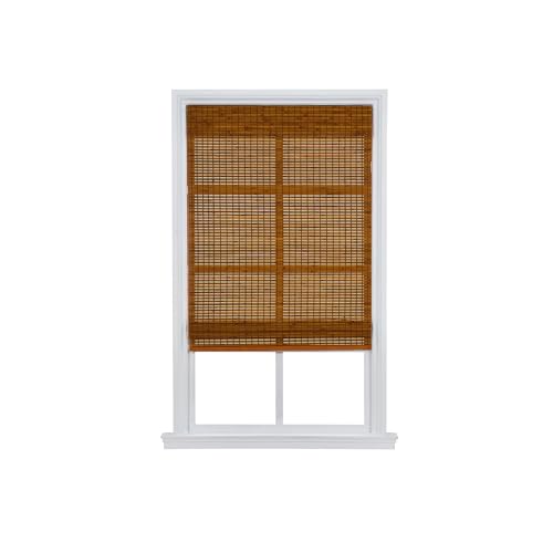 Sedona Cordless Bamboo Roman Shades (Oak 35 in. W x 64 in. L)