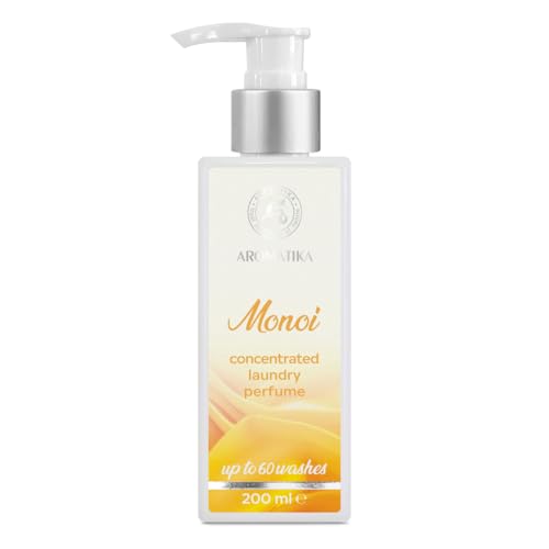 Konzentriertes Wäscheparfüm Monoi 200ml - Monoi Duft - Flüssige Parfüm Wäsche - Wäscheduft - Wäscheerfrischer - Parfum für Waschmaschine - für Langanhaltenden Duft - Exotischer Aroma