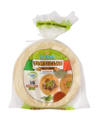 La Real Mexican Corn Tortillas 16 oz (Pack of 25)