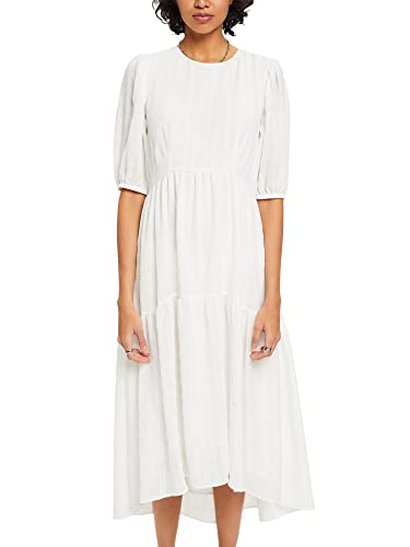 ESPRIT Collection Damen 033eo1e313 Kleid, 110/Off White, 40