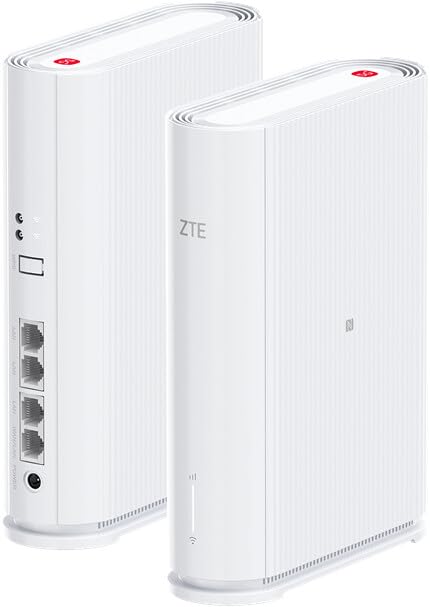 ZTE G5TS 5G Stationärer WLAN WiFi Router Weiß Highspeed Internet für Zuhause & Büro (Generalüberholt)