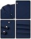 J.VER Leinenhemd Herren Sommer Kurzarm Herren Hemd Freizeithemd Business Regular Fit Strandhemd Einfarbig Casual Shirts für Rentner Urlauber,Dunkelblau,XL