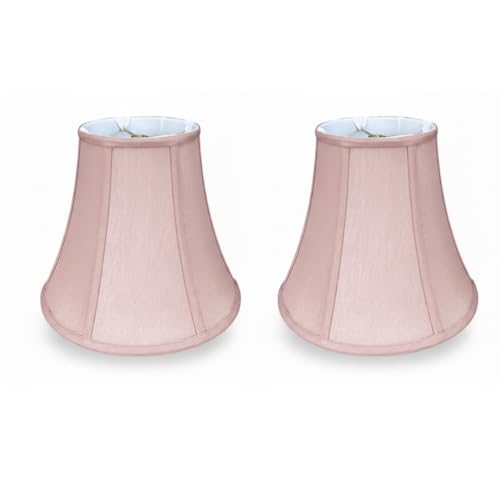 Image of Royal Designs, Inc. BSO-704-12PNK-2 True Bell Basic Lamp Shade, 6.5 x 12 x 10.5, Pink, 2-Pack