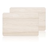 2 Pack Stone Bath Mat for Bathroom|Diatomaceous Earth Bath Mat|Quick Dry Water Absorbing Bath Stone Mat Large|Non-Slip Bathroom Shower Rug|Easy to Clean (24×16'', Wood Grain, Square)