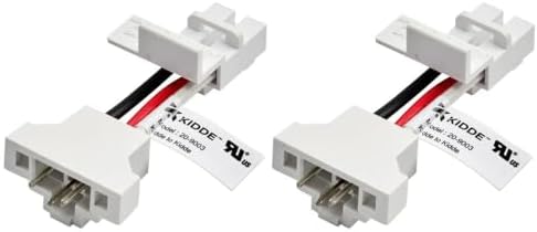 Kidde‘s 20-9003 Quick Connect Adapter Plug for Hardwired Smoke and CO Detectors – Compatible with Kidde’s Alarms – Smoke Detector Adapter for Easy Retrofit Installations, Pack of 2