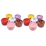 IMIKEYA 12 piezas Caja Joyería Redonda de Papel con Tapa Organizador de Anillos y Pendientes Protección Antiarañazos para Viaje y Almacenamiento de Joyas Color Color