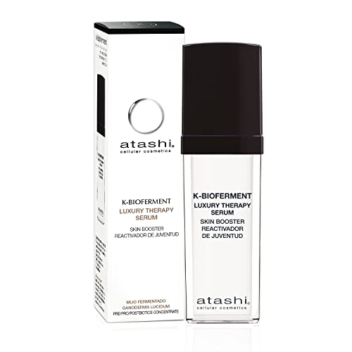 Atashi K-Bioferment | THERAPY LUXURY SERUM SKIN BOOSTER | Serum Reactivador de Juventud | Serum Facial Revitalizante Regenerante Antiedad | Pieles Sensibles y Estresadas | 30ml