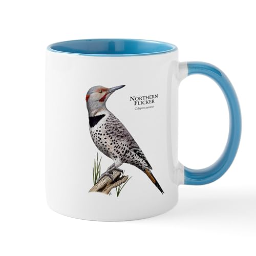 Taza de Cerámica CafePress 11 oz Blanco y Azul miniatura 1