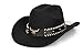 Western-Cowboy-Hats for Women Men - Classic Wide Brim Felt Fedora Unisex Upturn Bull Head Cowgirl Caps with Buckle Belt