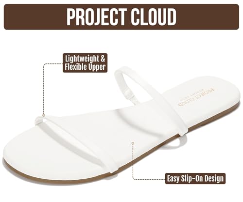 Image of Project Cloud Summer Sandals for Women with Memory Foam Insole (Transition) | Memory Foam Insole; Beach Flip Flops; Non-Slip Sole; Lightweight Double Straps; Summer Sandals for Women; Everyday Comfort