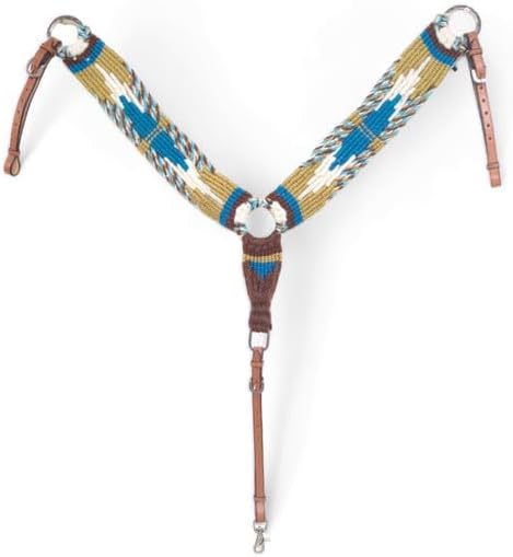 Blue Aztec Mohair Breast Collar