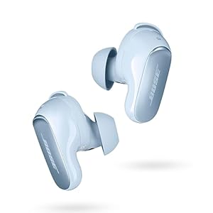 Bose QuietComfort Ultra Wireless Noise Cancelling Earbuds, Bluetooth Noise Cancelling Earbuds with Spatial Audio and World-Class Noise Cancellation, Moonstone Blue – Limited Edition Color