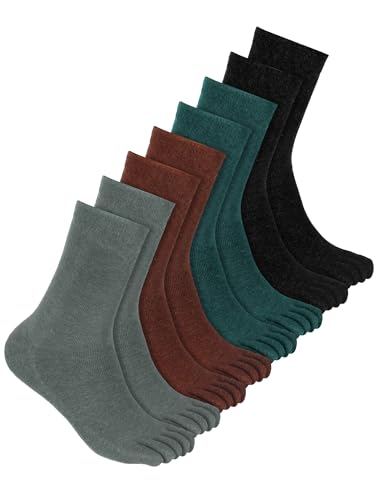 Image of Bencailor 4 /12Pairs Women Toe Sock Five Toe Sock