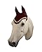 Horse Fly Bonnet with Scalloped Edges- Horse Size Only (Burgundy)