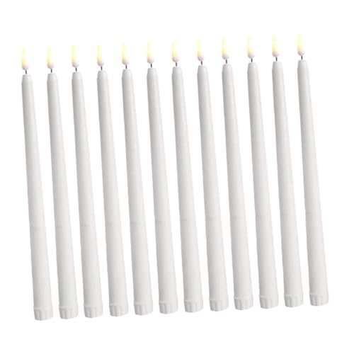 Luces LED de vela calida decorativas pack de 12 lamparas parpadeantes sin pilas