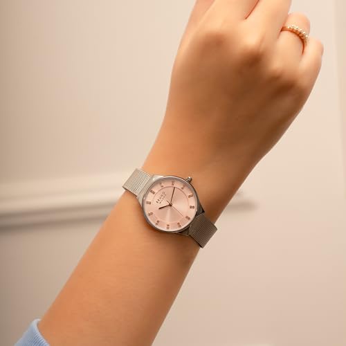 Image of BRUNO MILANO Stylish Watches Mesh Band Shiny Dial for Women and Girls