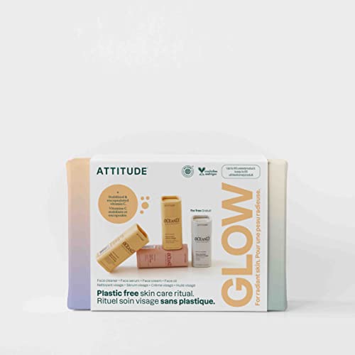 ATTITUDE-Oceanly-Radiant-Skin-Daily-Facial-Care-Routine-Box-Set-EWG-Verified-Plastic-free-Plant-and-Mineral-Based-Ingredients-Vegan-and-Cruelty-free-PHYTO-GLOW-Set-of-4-Travel-Size-Bars