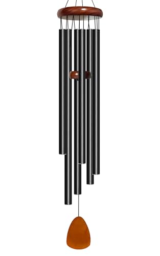 Bursvik Wind Chimes for Outside Deep Tone, 50 inch Large Wind Chimes, 6 Heavy Duty Tubes Aluminium Metal Extra Large Wind Chime, Decoration for Garden, Patio, Yard, Gift for Mother's Day(Waterdrop)