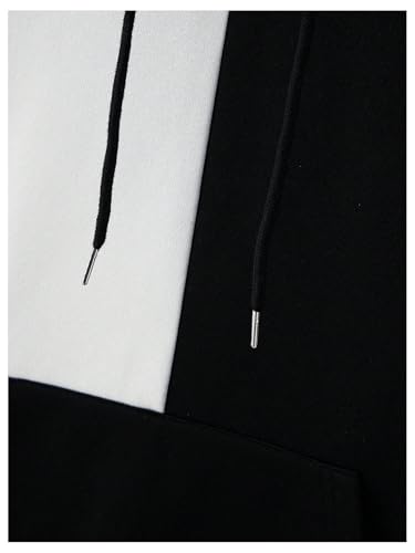 SHENHE Men's Color Block Wing Graphic Drawstring Hoodie Drop Shoulder Pullovers Streetwear4