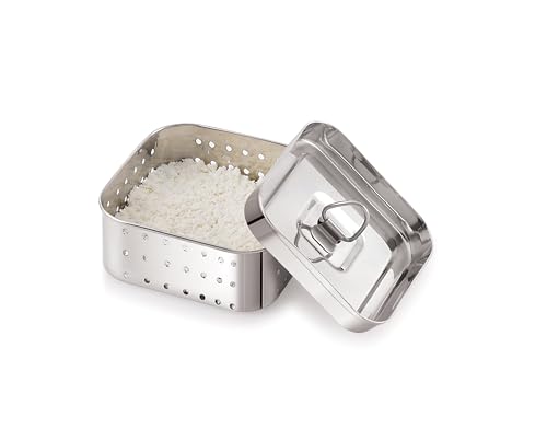 Image of Tosaa Stainless Steel Paneer Maker Mould - Medium Size (250ml) | Square Paneer /Tofu Press with Lid | Whey Separator for Homemade Paneer, Tofu & Cheese | Easy to Use & Clean