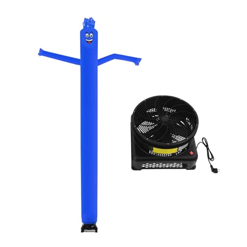 Air Dancer Boneco insuflável de 6 m com ventilador de 750 W, para promoção de negócios, festas e festivais (azul)