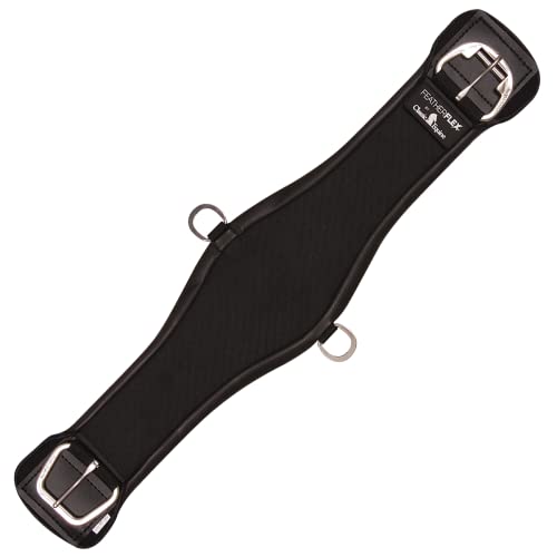 Classic Equine Featherflex Roper Cinch, Black, 34-Inch #TOP3