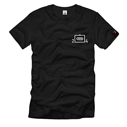 T-shirt tactique noir Copytec 2 PzPiBtl 4 pionnier blindé de taille XXXL